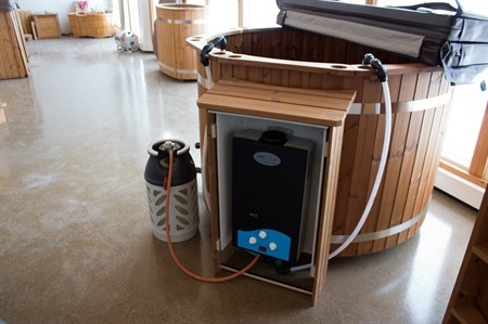 PORTABLE PROPANE HEATER 20 KW FOR HOT TUBS