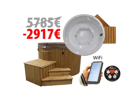 UTOMHUSSPA, TOPSPA XS WIFI, ISOLERAT, ACRYLIC WHITE